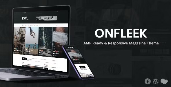 Onfleek - новостная WordPress тема с поддержкой AMP