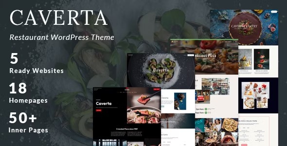 Caverta - тема для изысканного ресторана WordPress