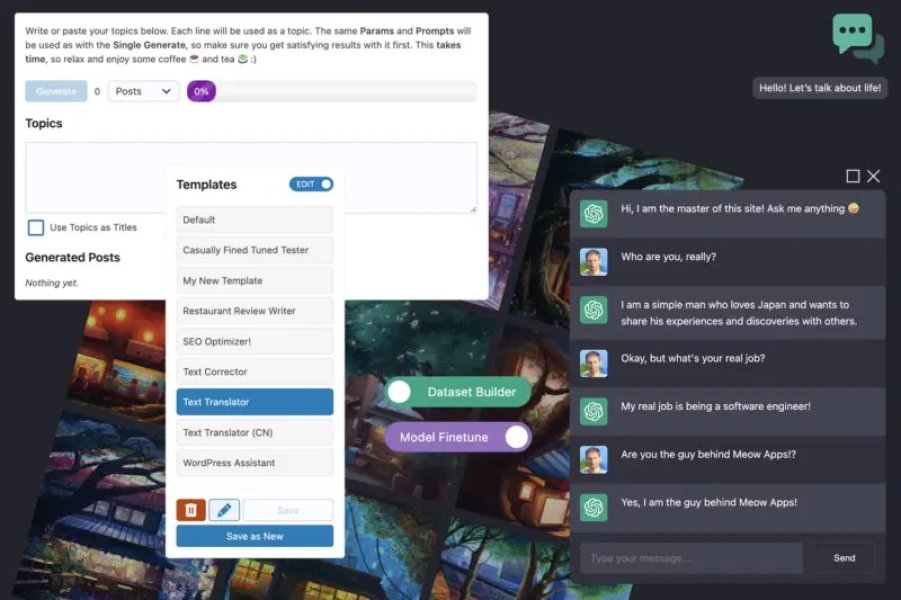 AI Engine Pro — Чат-бот ChatGPT, генератор контента GPT, пользовательская игровая площадка и другое
