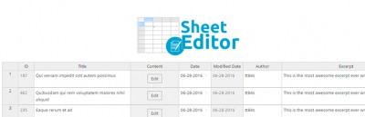WP Sheet Editor Premium - массовое редактирование всех видов