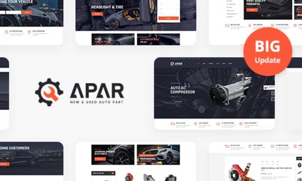 Apar - WordPress тема магазина автозапчастей
