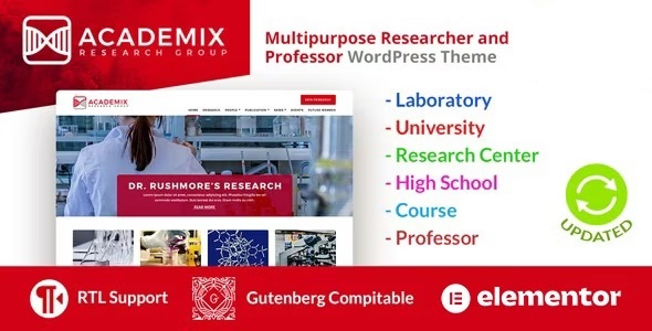 Academix - образовательная WordPress тема