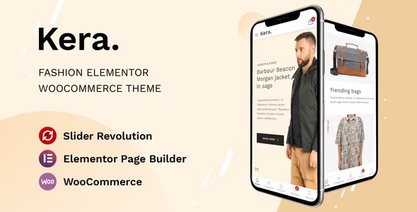 Kera - тема магазина одежды WooCommerce Elementor