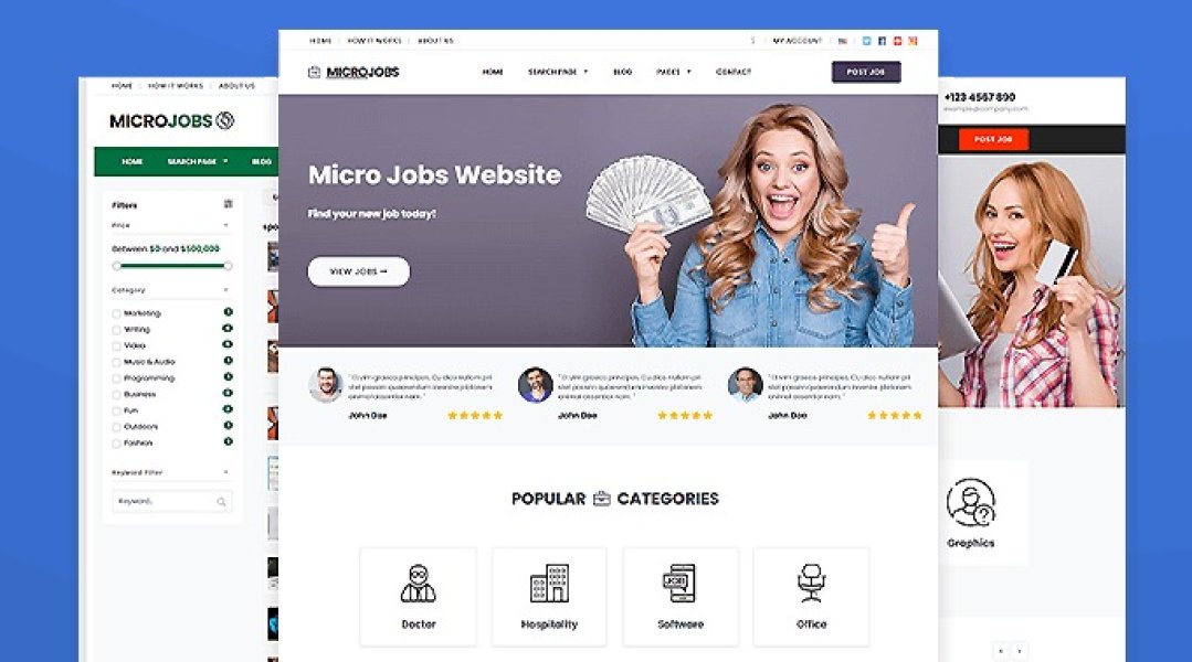 PremiumPress Micro Jobs Theme