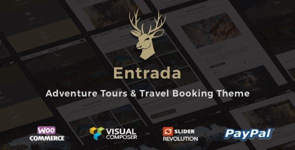 Тема WordPress для бронирования путешествий Entrada Tour