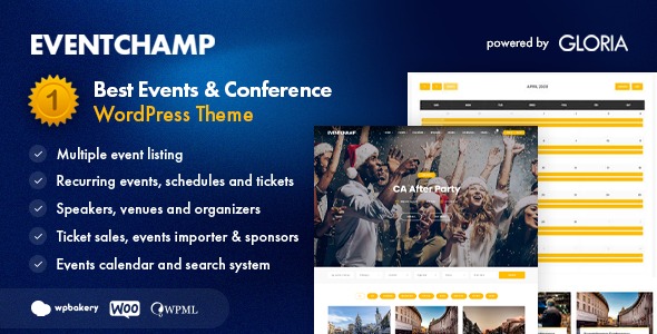 Eventchamp - WordPress тема событий и конференций