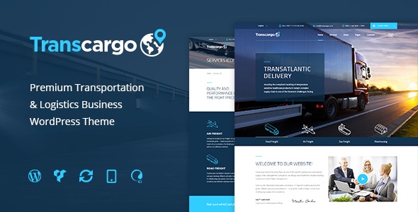 Transcargo - тема WordPress для логистических компаний