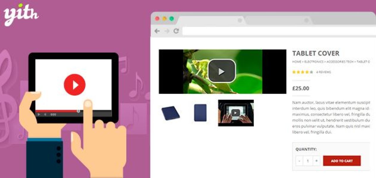 YITH WooCommerce Featured Audio and Video Content Premium - аудио или видео в товаре