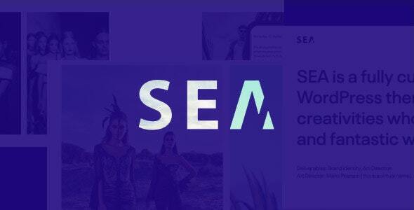 Creative SEA - креативное портфолио тема для WordPress