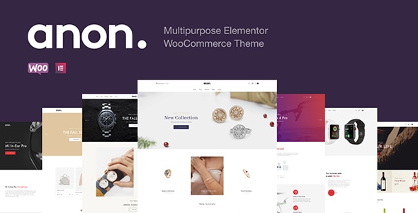 Anon - многоцелевая тема Elementor WooCommerce