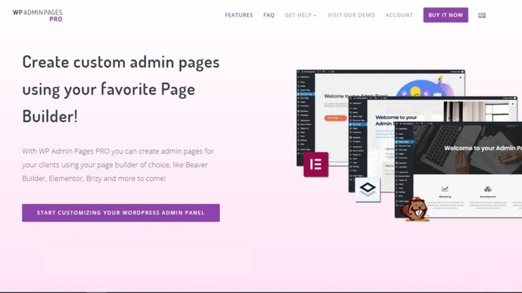 WP Admin Pages PRO - кастомные страницы в административной панели WordPress