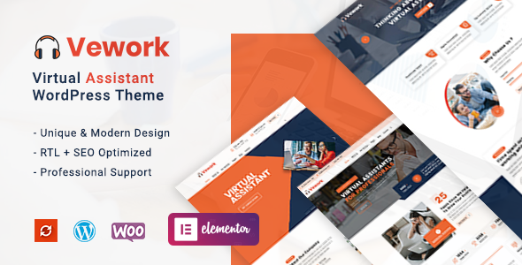 Vework — идеальная тема WordPress для виртуальных помощников
