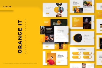 Orange It — шаблон для Google Slides, создайте презентацию, которая захватит внимание