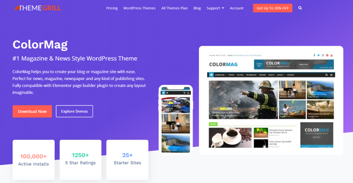 ColorMag Pro — WordPress-тема для новостных сайтов и журналов