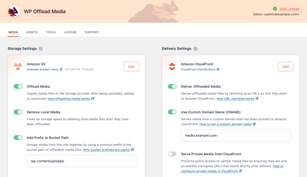 WP Offload Media — подключение WordPress к облачным хранилищам