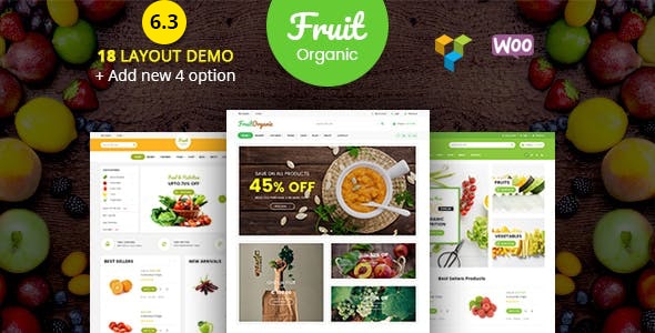 Food Fruit — премиум-тема для WooCommerce: магазина органических продуктов