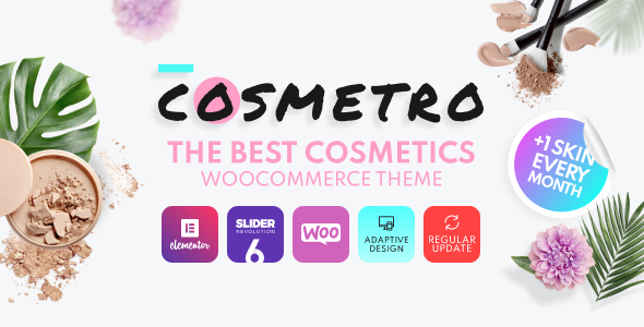 Cosmetro — современная WooCommerce-тема для интернет-магазина косметики