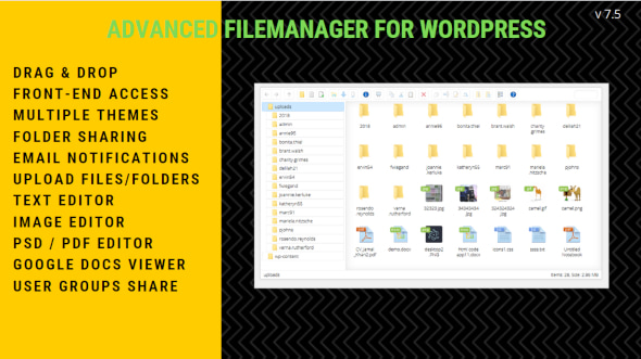 File Manager Plugin For WordPress - файловый менеджер для WordPress
