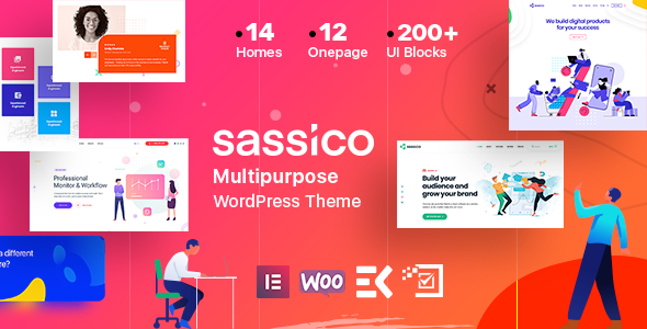 Sassico — тема для стартап-агентства на WordPress