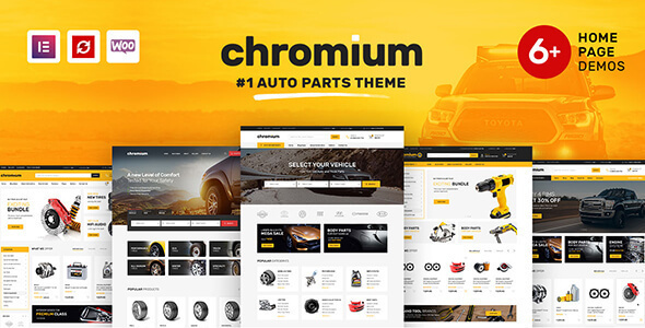 Chromium — тема WordPress для интернет-магазина автозапчастей