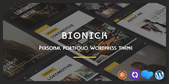 Bionick — тема WordPress для личного портфолио