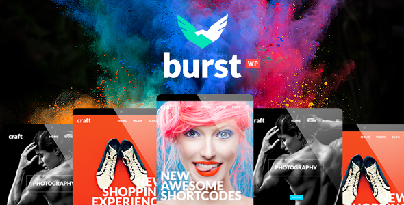 Burst – тема WordPress для креативных дизайн-студий