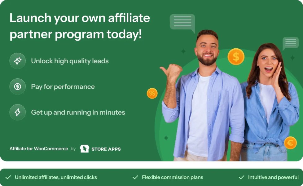 Affiliate For WooCommerce Premium — партнерская программа