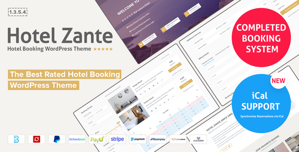 Hotel Zante — WordPress тема для сайтов гостиничного бизнеса