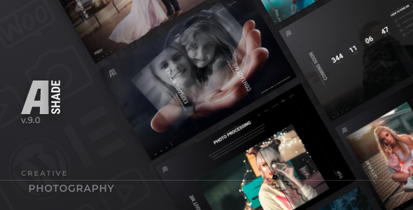 Ashade — тема WordPress для фотографов и творческих профессионалов