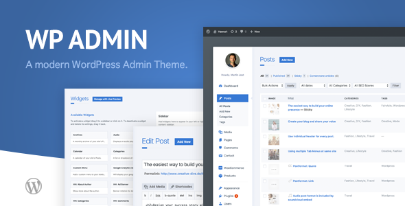 wphave Admin – современная и стильная тема для панели администратора WordPress