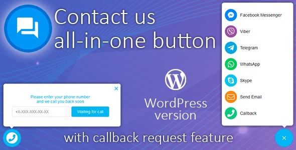 All in One Support Button – универсальный плагин обратной связи для WordPress