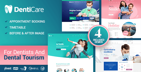 DentiCare — тема для стоматологов и стоматологического туризма на WordPress