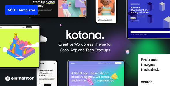 Kotona — WordPress тема для IT-стартапов и SaaS-приложений