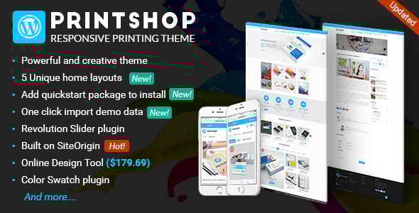 PrintShop — WordPress тема для типографии