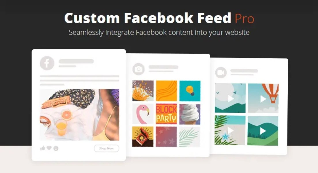 Custom Facebook Feed Pro - лента новостей Facebook для WordPress
