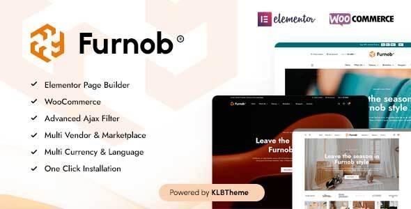 Furnob - WooCommerce тема для мебельного магазина