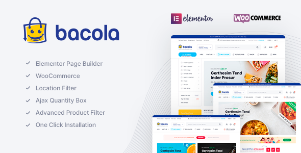 Bacola — WordPress тема для продуктовых магазинов и доставки еды