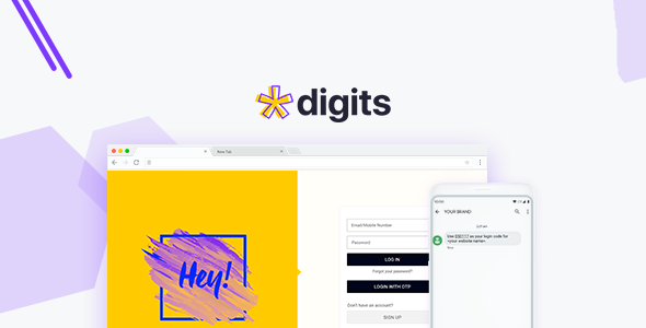 Digits - WordPress регистрация и вход по мобильному номеру