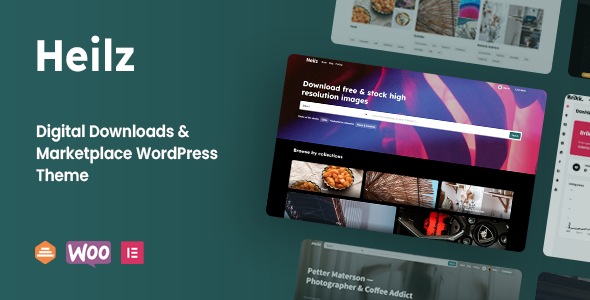 Heilz — тема WordPress для цифровых товаров и торговых платформ