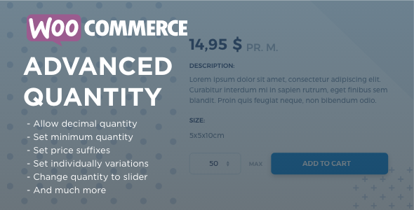 WooCommerce Advanced Quantity — полный контроль над количеством товаров