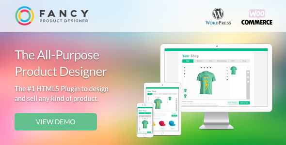 Fancy Product Designer - дизайн отображения товара для WooCommerce