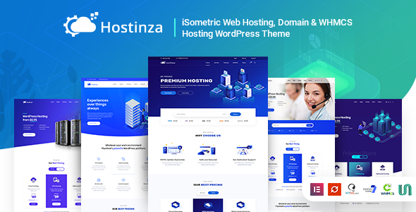 Hostinza — универсальная тема WordPress для веб-хостинга и ИТ-бизнеса