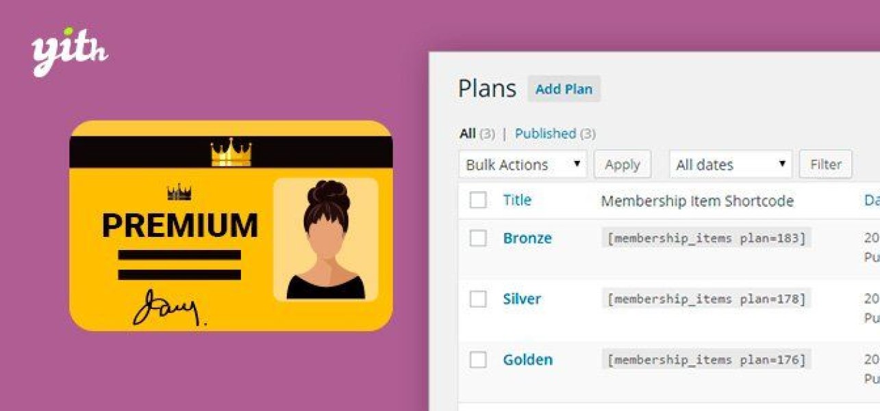 YITH WooCommerce Membership Premium - плагин членства