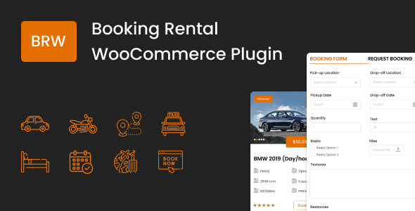 BRW — плагин бронирования и аренды для WooCommerce
