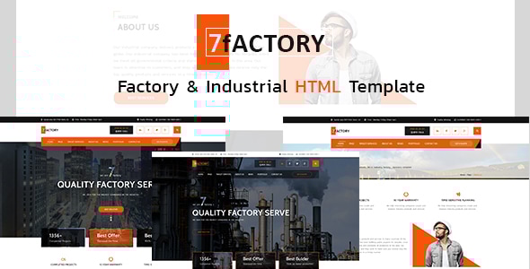 7Factory — HTML-шаблон для промышленных и производственных компаний
