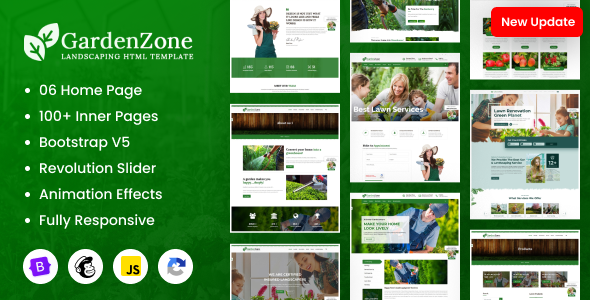 GardenZone — HTML-шаблон для садоводства, сельского хозяйства и ландшафтного дизайна