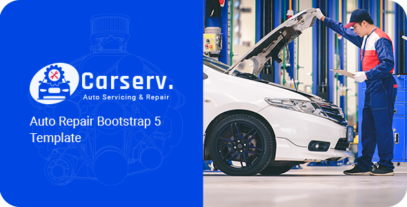 Carserv — шаблон для автосервиса на Bootstrap