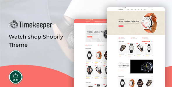 Timekeeper – шаблон Shopify для магазина роскошных часов