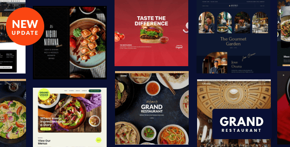 Grand Restaurant — тема для сайта ресторана на WordPress