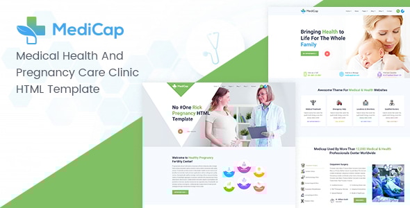Medicap — HTML шаблон для медицинских клиник и центров